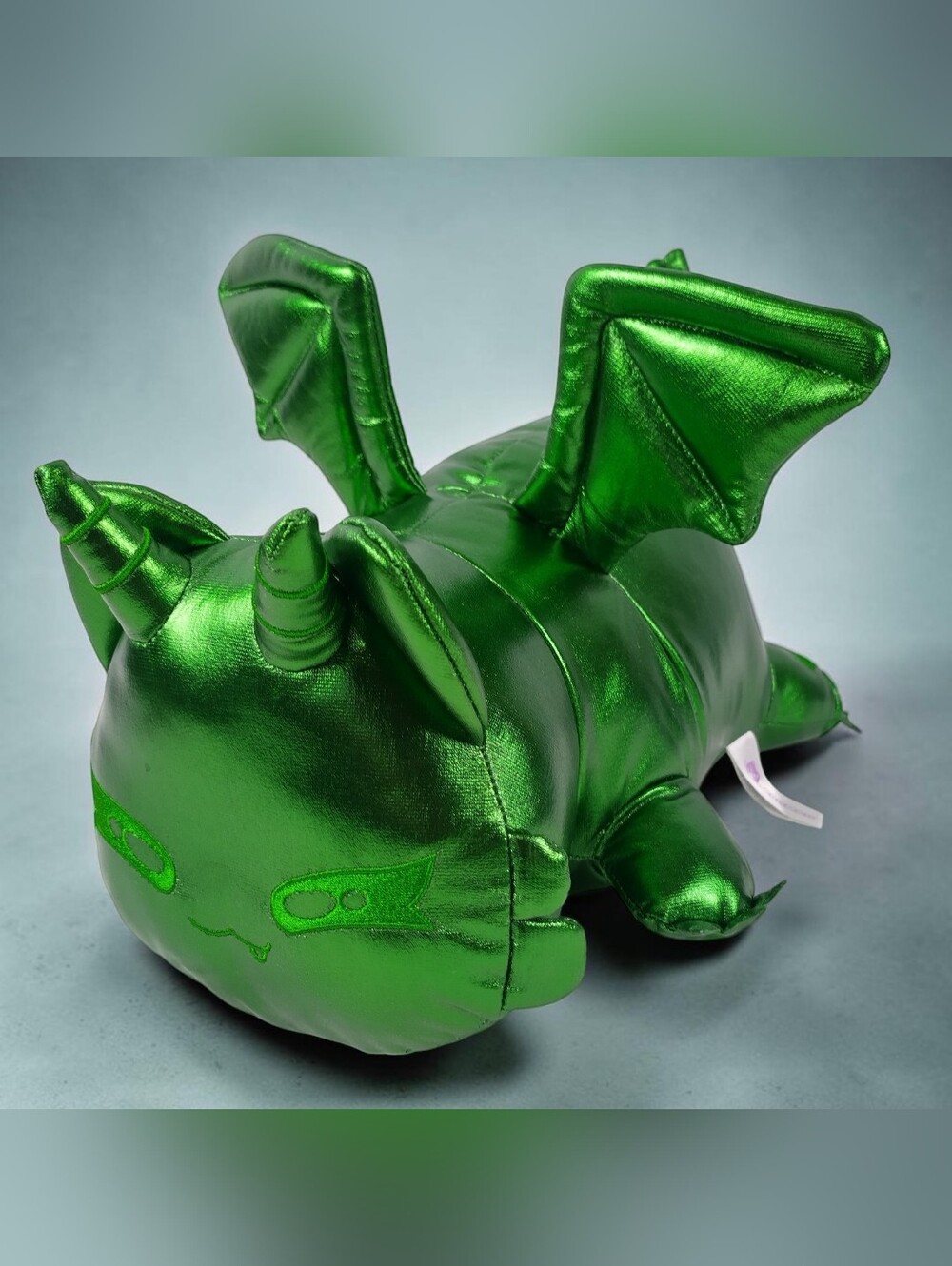 Aphmau MeeMeows Gemstone Dragon Cat Plush 12" Emerald Metallic